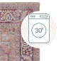 Preview: MonTapis waschbarer Teppich Windsor Vintage pink