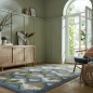 Preview: MonTapis waschbarer Teppich Lawson blau