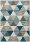 Preview: Teppich ThinkRugs BRK15 grey blue