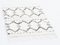 Preview: Sonderangebot TT Badezimmerteppich Zigzag white multi, 70x160 cm