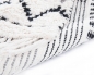 Preview: Sonderangebot TT Badezimmerteppich Zigzag white multi, 70x160 cm