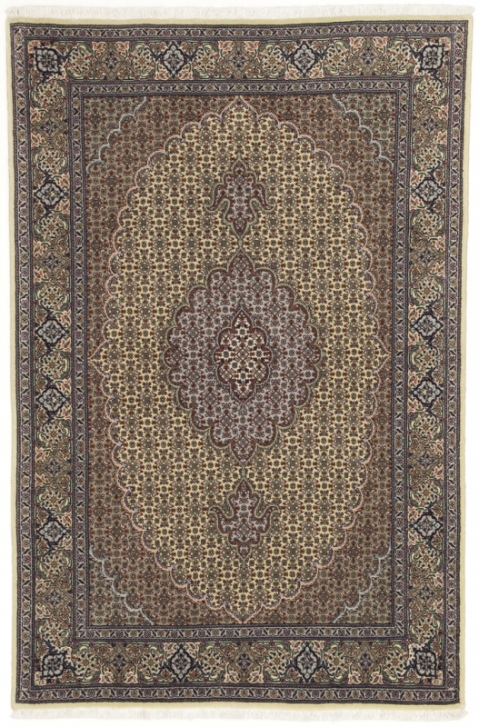 Perserteppich Tabriz Mahi50 gelb (100x150cm)