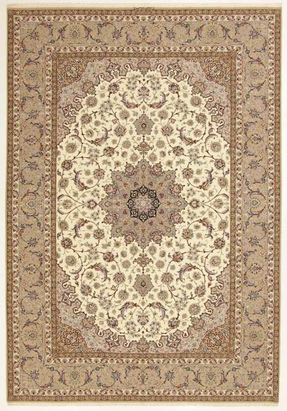 Perserteppich Isfahan a.Seide hell (256x370cm)