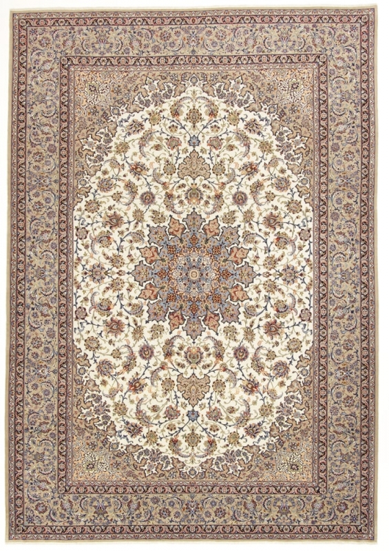 Perserteppich Isfahan a.Seide hell (255x370cm)