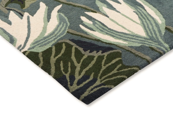 Rug Wedgwood Waterlily midnight pond 038608