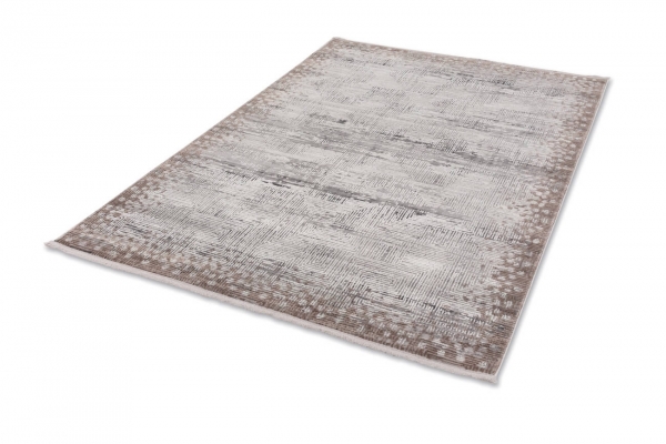 Rug Astra Vercelli border point silver cream