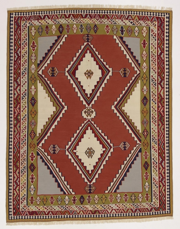Perserteppich Kelim Ghash. rot (177x228cm)
