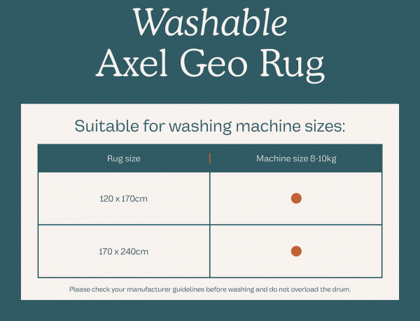 Machine washable Rug MonTapis Axel Geo multi