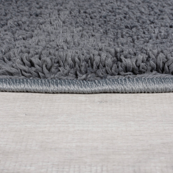 MonTapis waschbarer Teppich Snuggly grey - rund