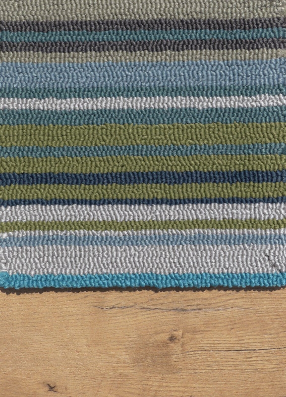 Outdoor Teppich Harlequin Spectro Stripes marine / rust 442108