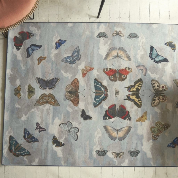 Teppich Designers Guild John Derian Mirrored Butterflies Sky