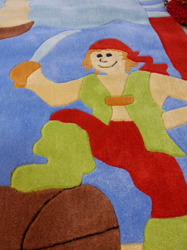 Sonderangebot Kinderteppich Pirat, 110x170 cm