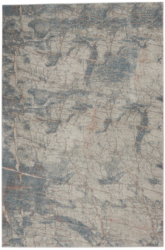 Teppich Nourison Textures 15 hellgrau blau