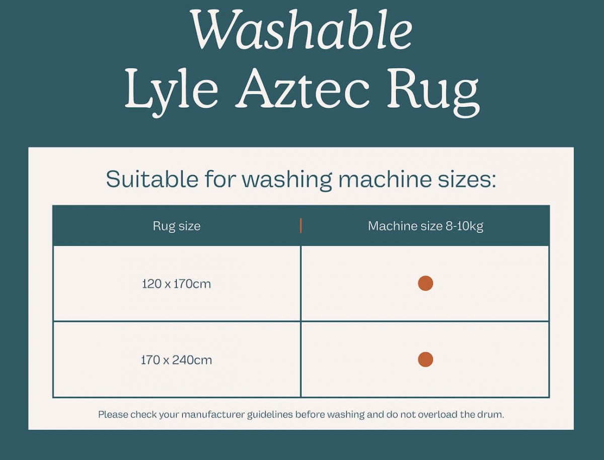 Machine washable Rug MonTapis Lyle Aztek