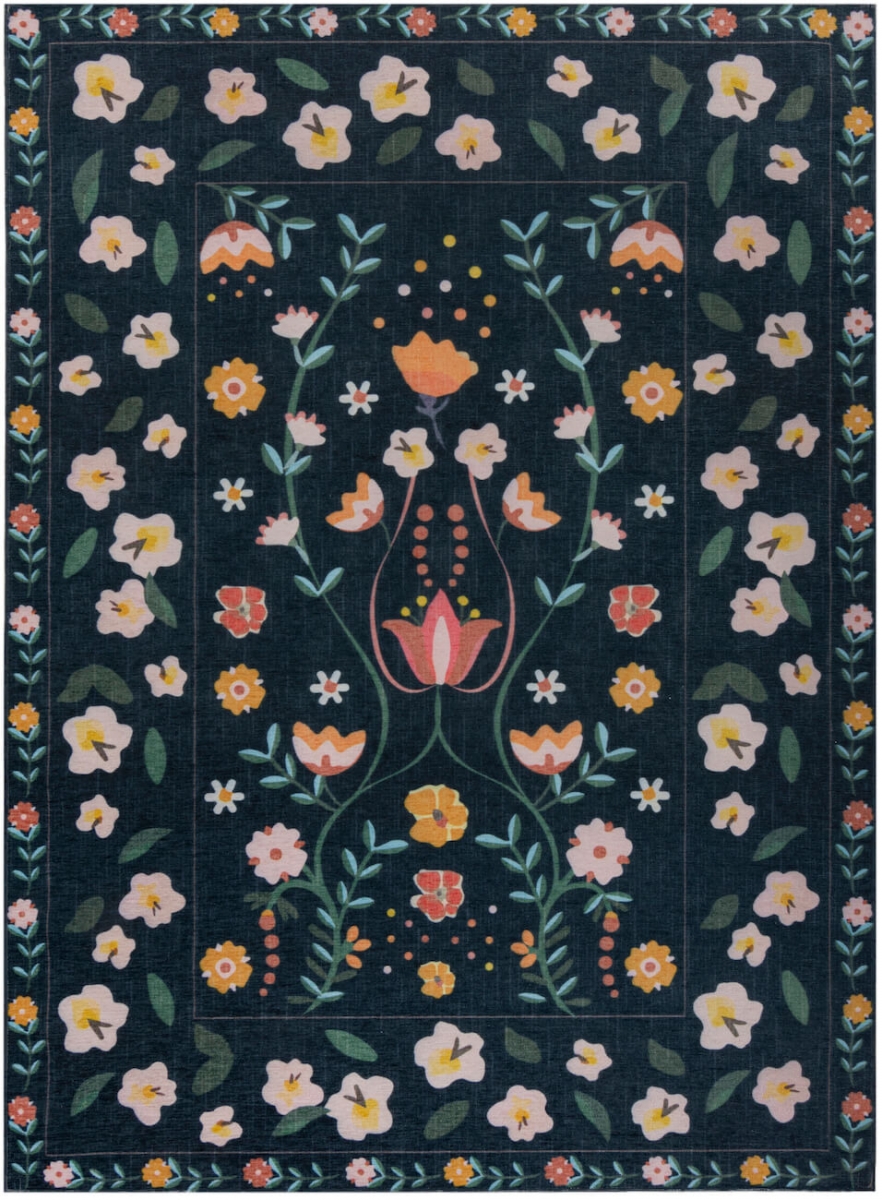 MonTapis waschbarer Teppich Nordic Floral