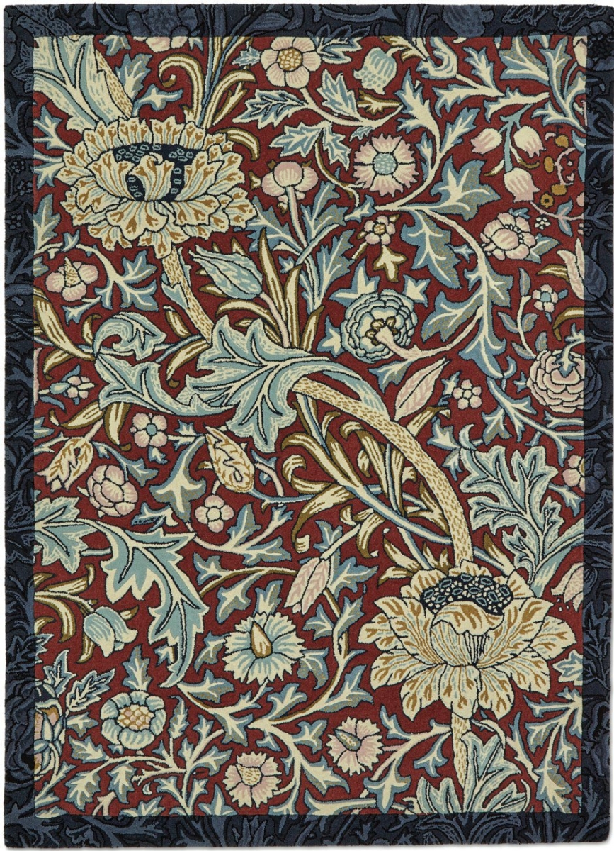 Rug Morris & Co. Trent madder red-webb´s blue 127510