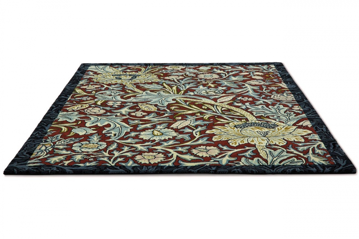 Rug Morris & Co. Trent madder red-webb´s blue 127510