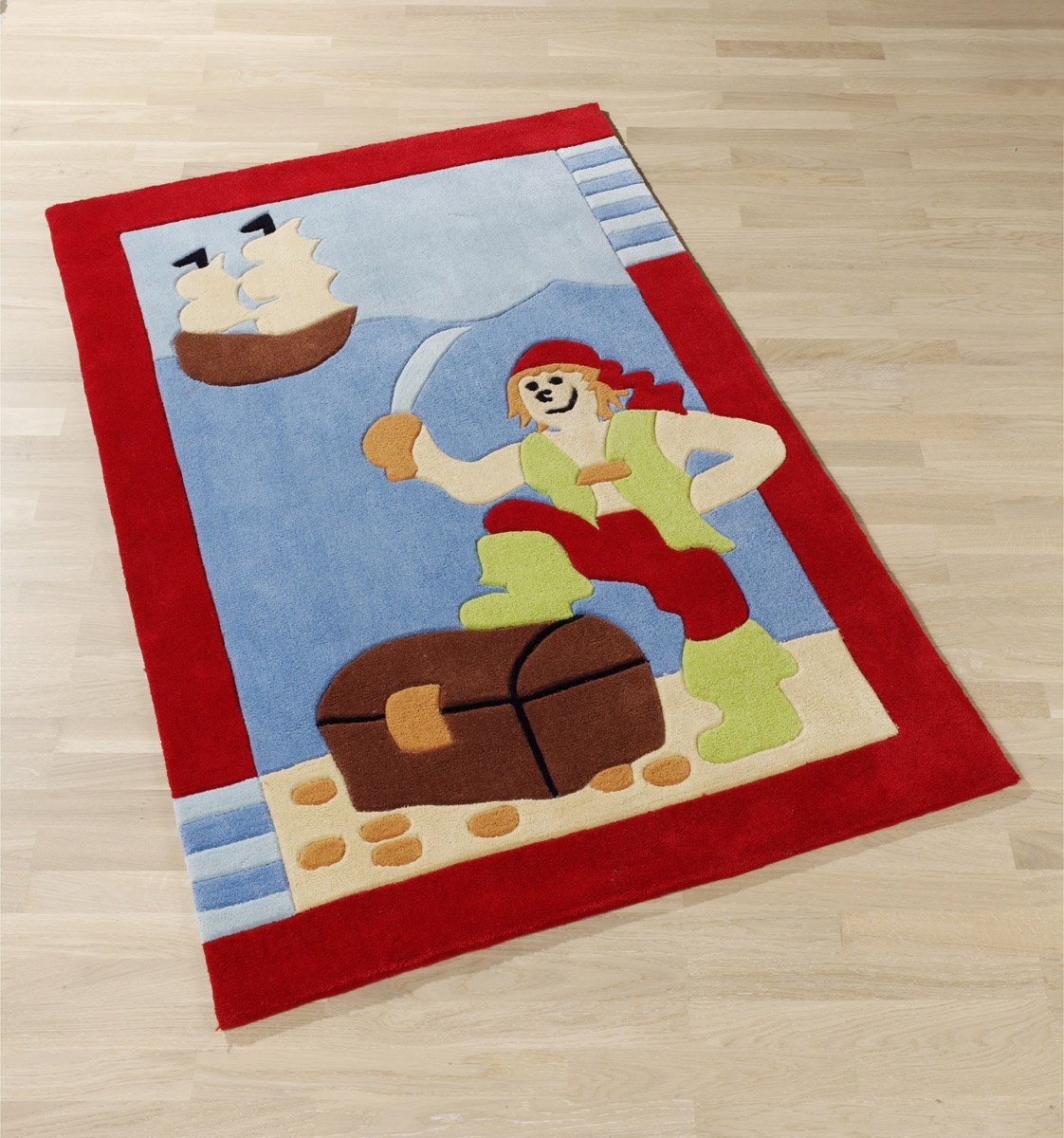Sonderangebot Kinderteppich Pirat, 110x170 cm